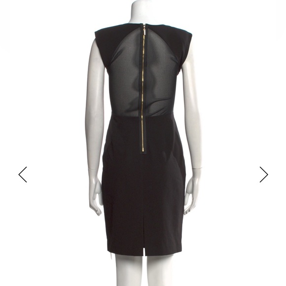 Black Halo Jagger Mesh Back Dress - Picture 8 of 15